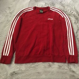 Red Adidas medium pull-over